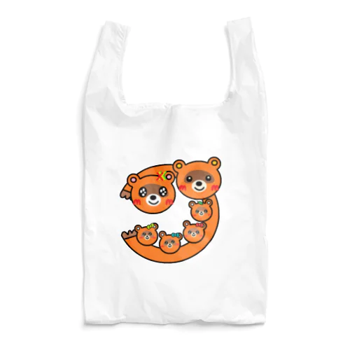 たぬき家族 Reusable Bag