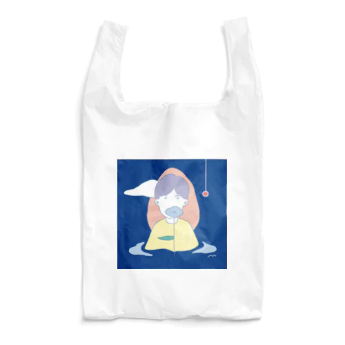 in the blue Reusable Bag