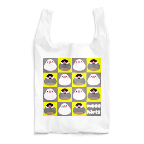 もっちり市松文鳥ズ Reusable Bag