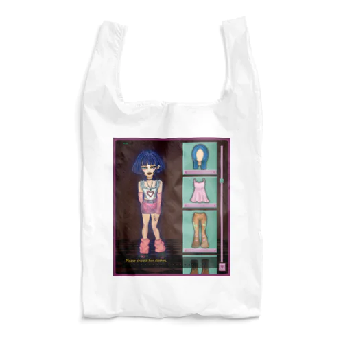 Please choose her clothes  Reusable Bag