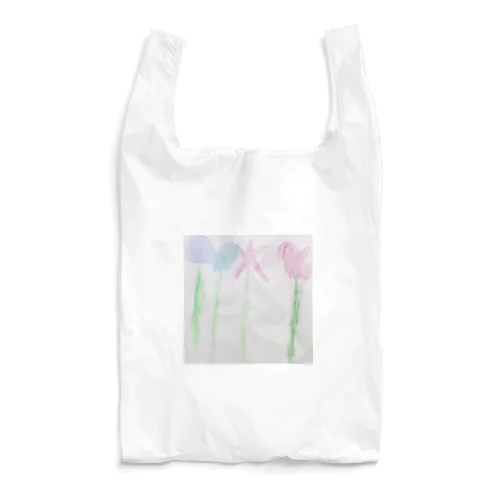 息子の優しい花の絵 Reusable Bag