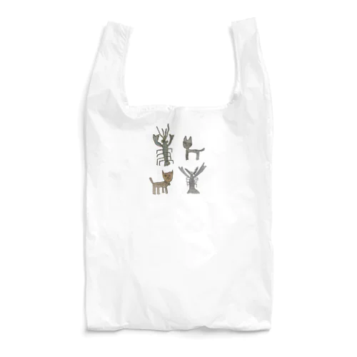 ザリガニと猫×2 Reusable Bag