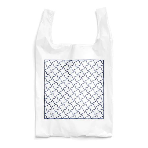 きまぐれWa風「千鳥卍」_藍＆白 Reusable Bag