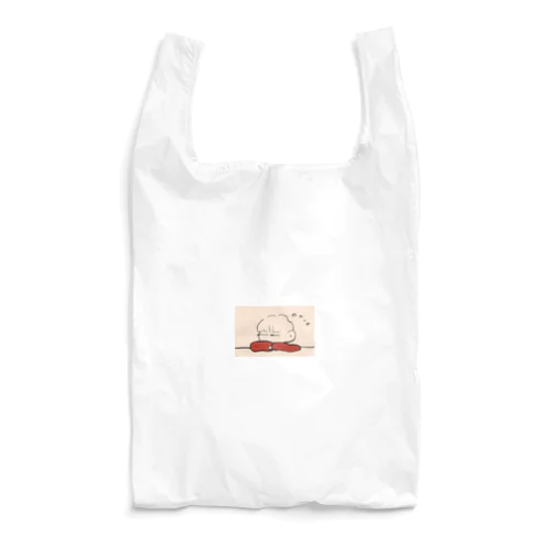 おさげの赤まつげちゃん Reusable Bag