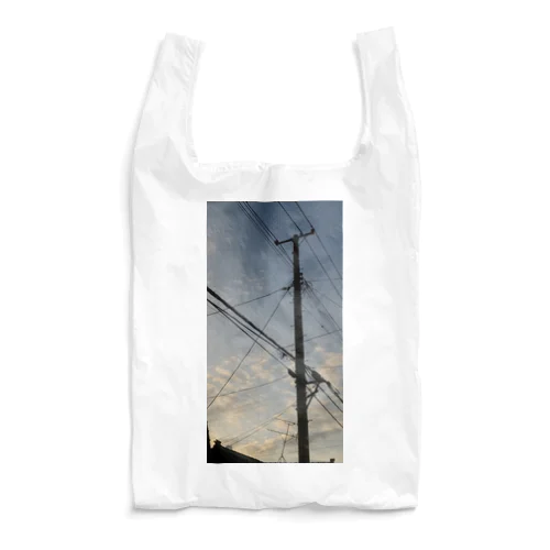 電柱 街の空 Reusable Bag