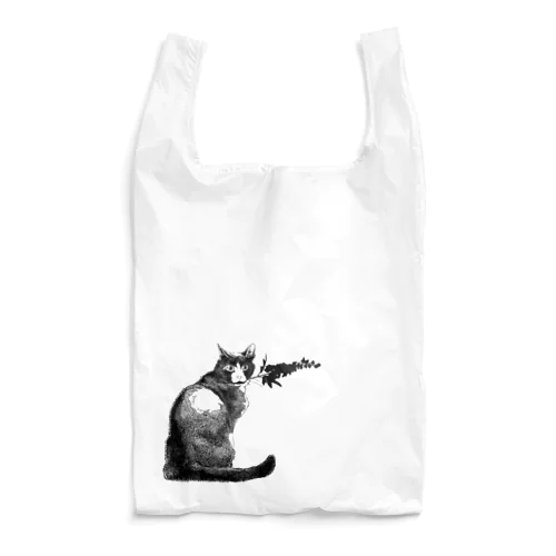 花を贈る猫 Reusable Bag