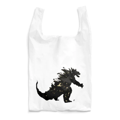 筆で描いたGみたいな怪獣 Reusable Bag