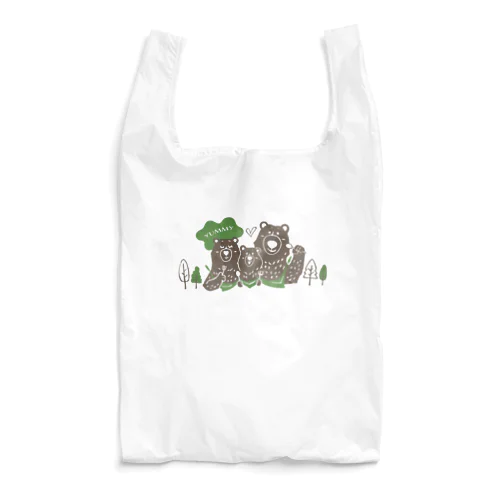 くま親子のランチライム Reusable Bag