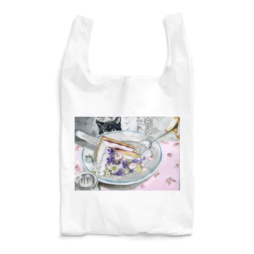 violet cake /ねこと薔薇 Reusable Bag