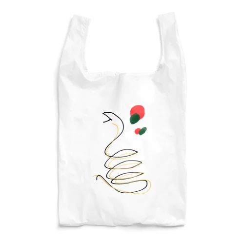 二本線のヘビ Reusable Bag