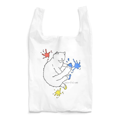 カラフルキャット。 Reusable Bag