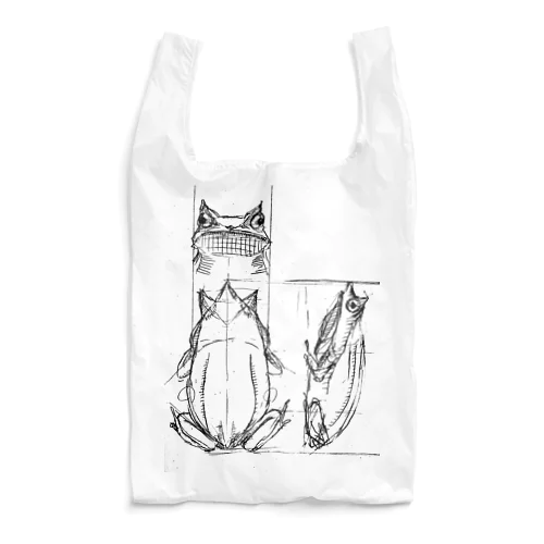 投影図ガエル Reusable Bag