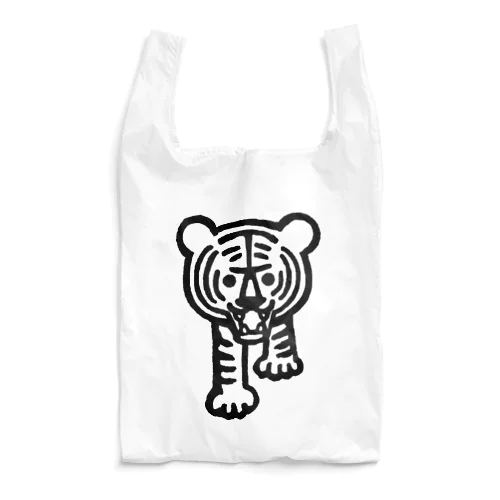 白黒のトラくん Reusable Bag