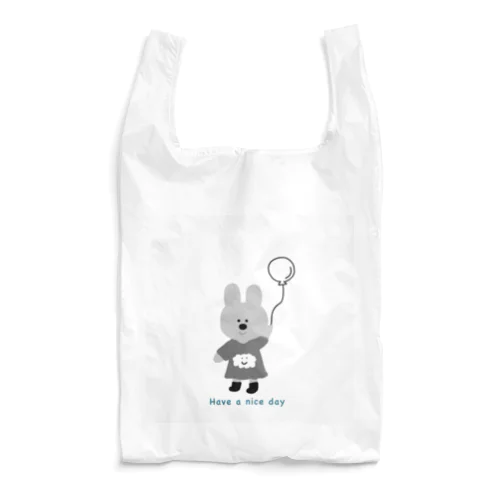 グレーうさぎちゃん Reusable Bag