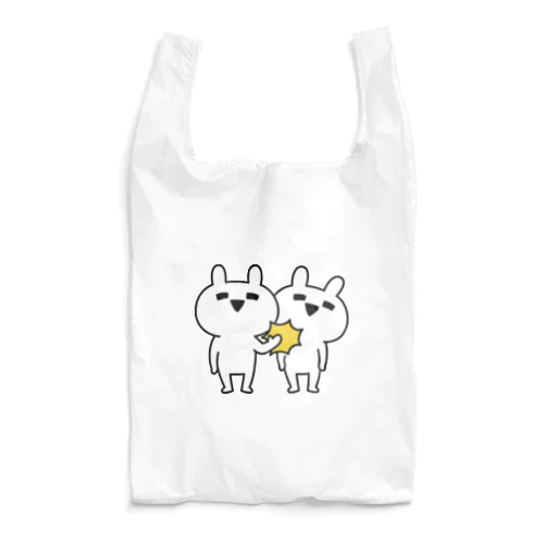 ゆるだるリアクションうさぎ　なんでやねんver. Reusable Bag