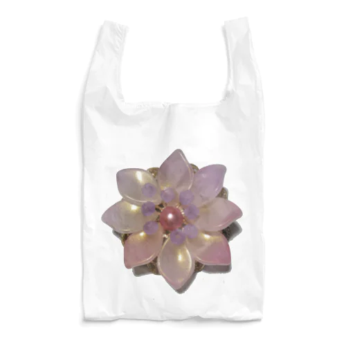 ビーズのお花。 Reusable Bag