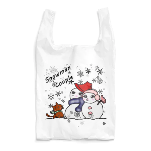 雪だるまちゃんカップル Reusable Bag