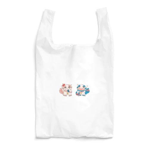 三線と三板がだいすきなシーサーたち Reusable Bag