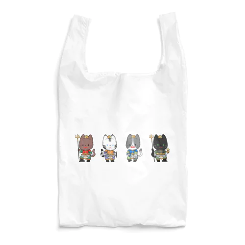 四天にゃんこ Reusable Bag