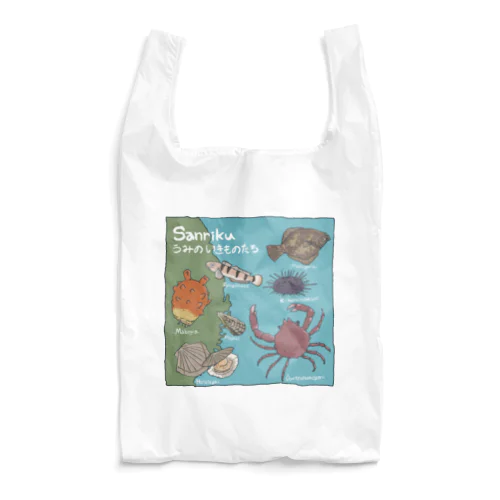 Sanrikuうみのいきもの Reusable Bag