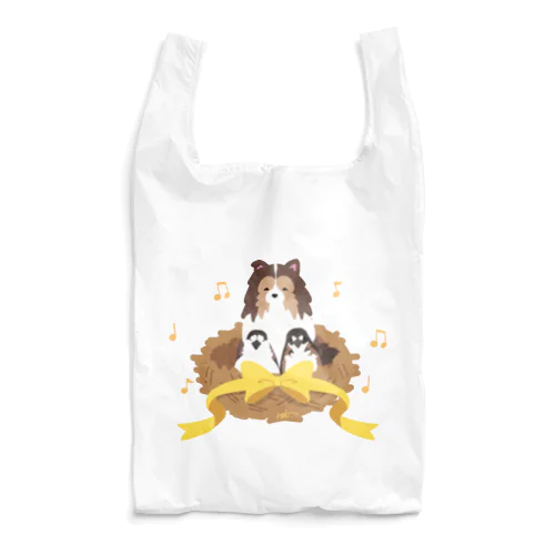 シェルティ×十姉妹 Reusable Bag