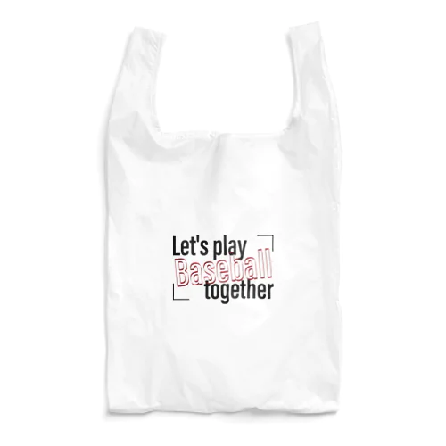 Let's play baseball together Reusable Bag