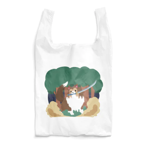 シェルティ×日本刀 Reusable Bag