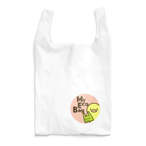 エコバッグぴよのマイエコバッグ(丸ピンク) Reusable Bag