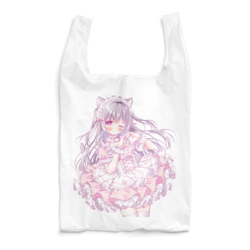 ねこみみピンクメイド Reusable Bag