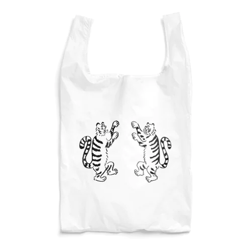 虎二匹でダンス Reusable Bag