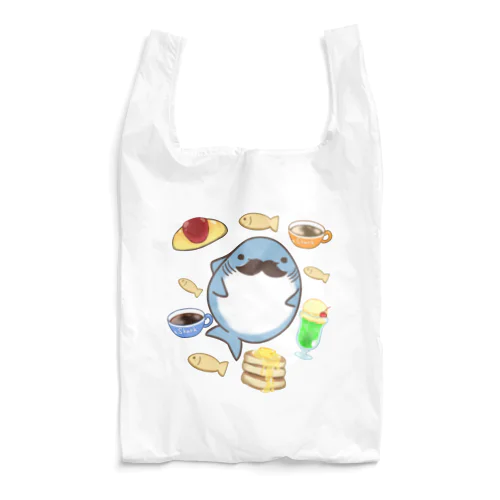 おいしい　ぽっちゃりちょび髭鮫 Reusable Bag