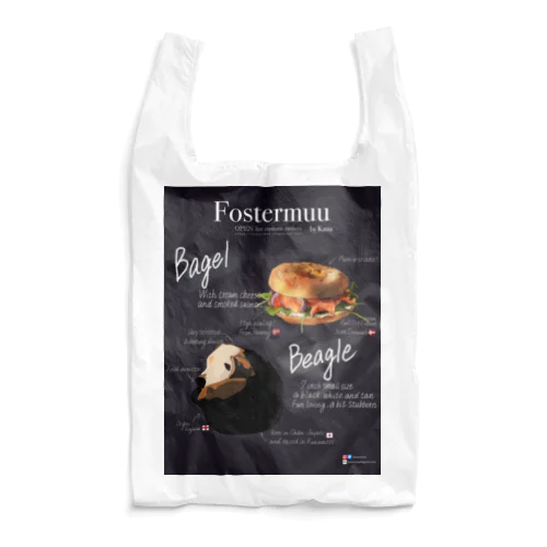 Bagel Beagle Fostermuu flyer  Reusable Bag