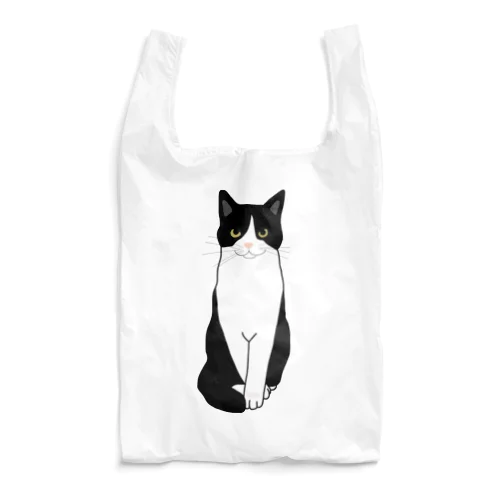 お利口さんのハチワレちゃん Reusable Bag