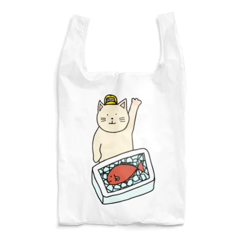 魚市場ねこ Reusable Bag