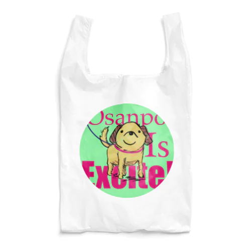 お散歩犬 Reusable Bag