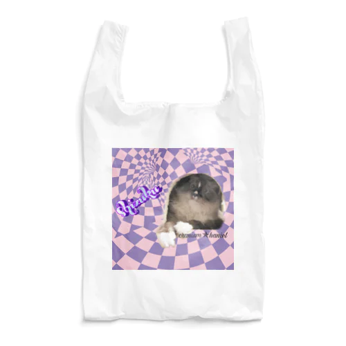 お目目まん丸猫の雫 Reusable Bag