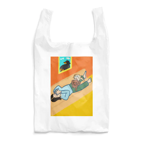 イヌたちとのんびり Reusable Bag