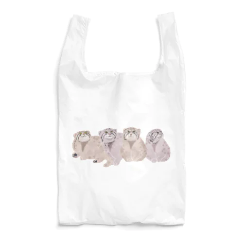 寄り添う　マヌルネコ　たち Reusable Bag