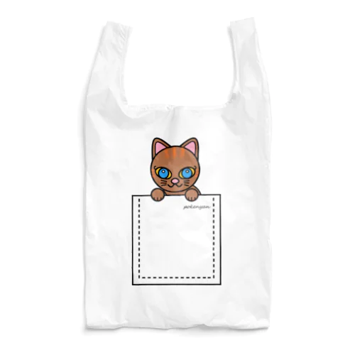 ねこ　pokenyan　ミケにゃん Reusable Bag