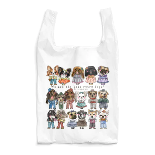 レトロ犬 Reusable Bag