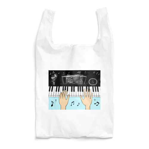 ピアノを弾く手のデザイン Reusable Bag