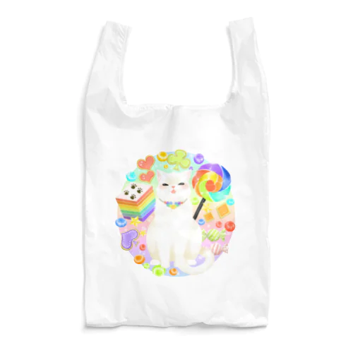 ニャンコと美味しい時間「七色スイーツ」 Reusable Bag