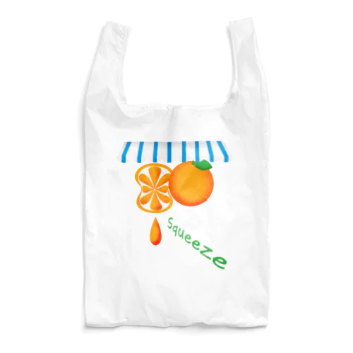 オレンジ　ぎゅぎゅぎゅっ Reusable Bag