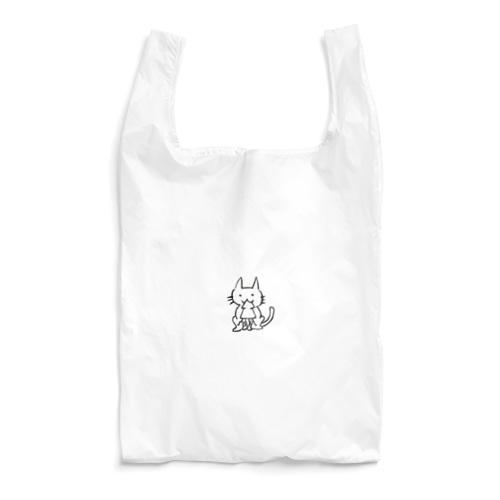 スルメイカとねこ。 Reusable Bag