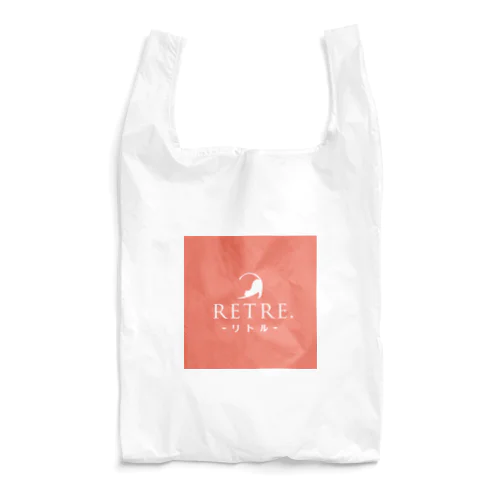 Retre.-リトル-ロゴ入りグッズサーモンピンク 에코 가방