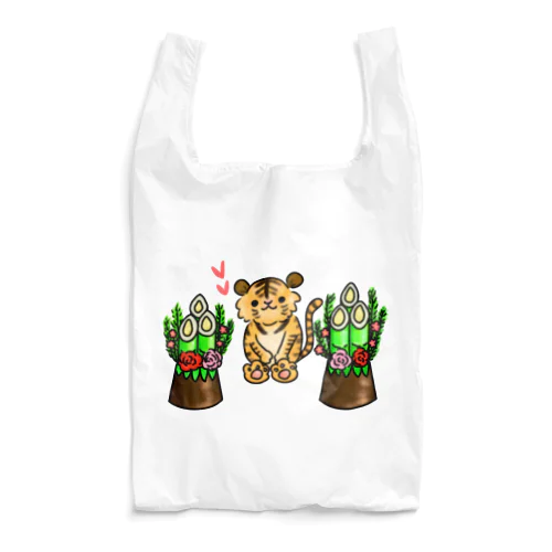 ゆる～いトラさんと門松 Reusable Bag