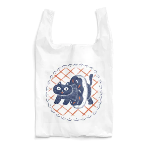 ドーナツにはまった猫 Reusable Bag