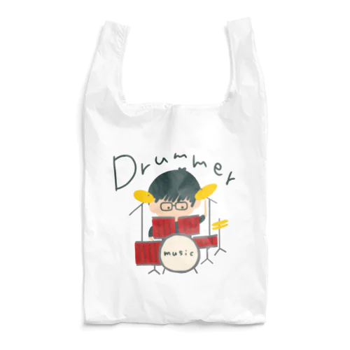 drummerメガネ君 Reusable Bag