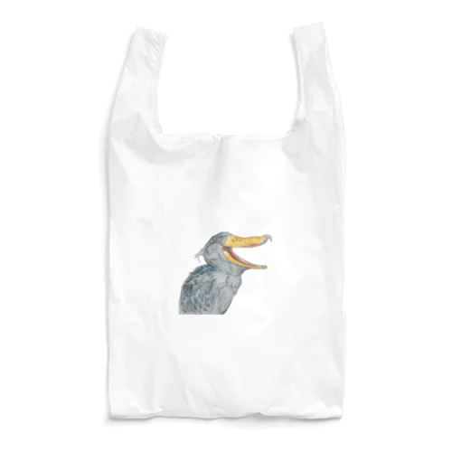 [森図鑑] 口開けハシビロコウ Reusable Bag