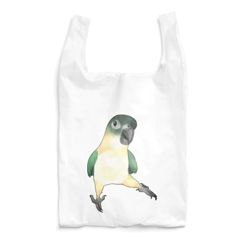 ご機嫌なズグロシロハラインコのカイ君【まめるりはことり】 Reusable Bag